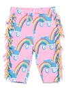 Stella Mccartney Rollerskate Rainbow-print Sweatpants In Pink