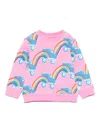 Stella Mccartney Rollerskate Rainbow-print Sweatpants In Pink