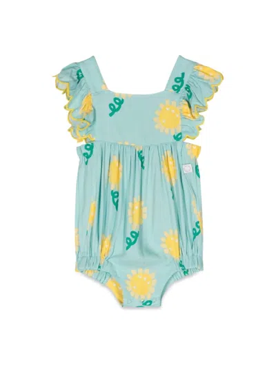 Stella Mccartney Babies' Body Aus Viskosevoile In Multicolour