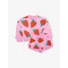 Stella Mccartney Strawberry-print Shorts Set In Rosa/multicolor