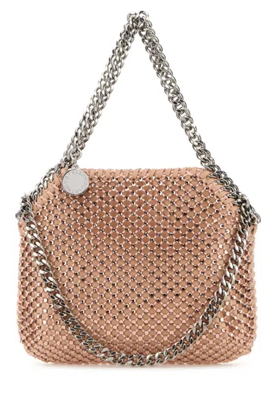 Stella Mccartney Rose Gold Falabella Crossbody Bag In Brown