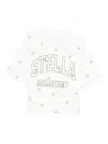 Stella Mccartney Rose-print Logo T-shirt In Multi