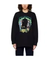Stella Mccartney Round Collar Long Sleeve Sweater In Black