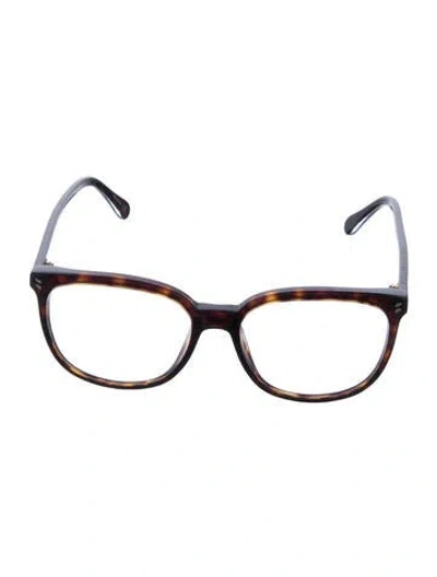 Pre-owned Stella Mccartney Round Eyeglasses In Black/brown