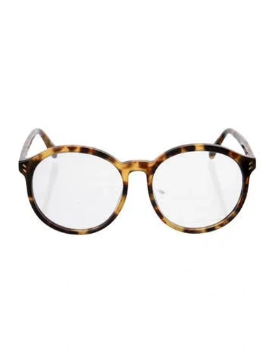 Pre-owned Stella Mccartney Round Eyeglasses In Brown