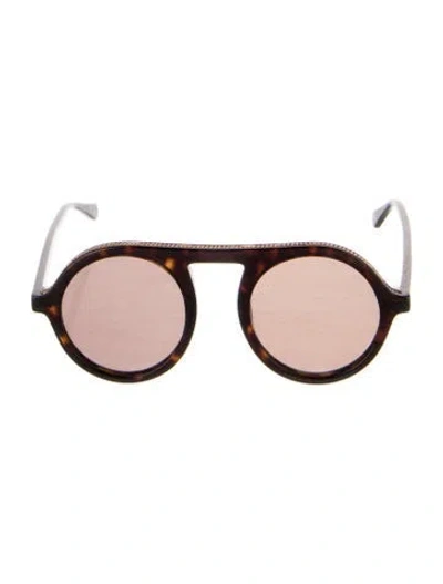 Pre-owned Stella Mccartney Round Gradient Sunglasses In Black