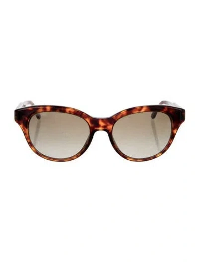 Pre-owned Stella Mccartney Round Gradient Sunglasses In Brown