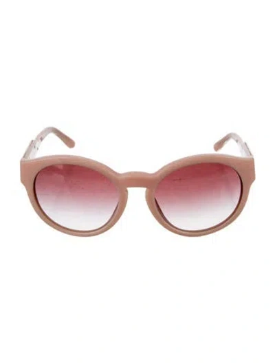 Pre-owned Stella Mccartney Round Gradient Sunglasses In Pink