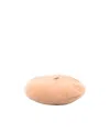 Stella Mccartney Logo-plaque Wool-felt Beret In Nude