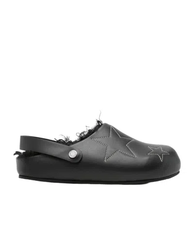 STELLA MCCARTNEY STELLA MCCARTNEY STAR STITCHED SLIP-ON SLIPPERS