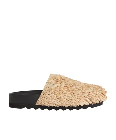 Stella Mccartney Round Head Muller Shoes In Nude
