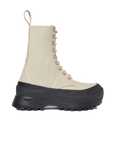 Stella Mccartney Round-head Short Boots In Nude