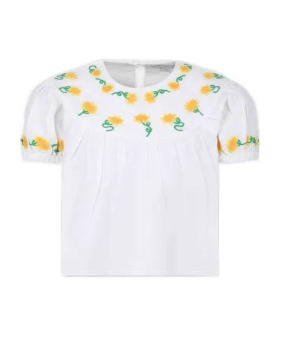 Stella Mccartney Round-neck Blouse In White