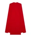 Stella Mccartney Midi Sheath Cape Dress In Red