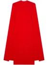 Stella Mccartney + Net Sustain Cape-effect Crepe Midi Dress In Red