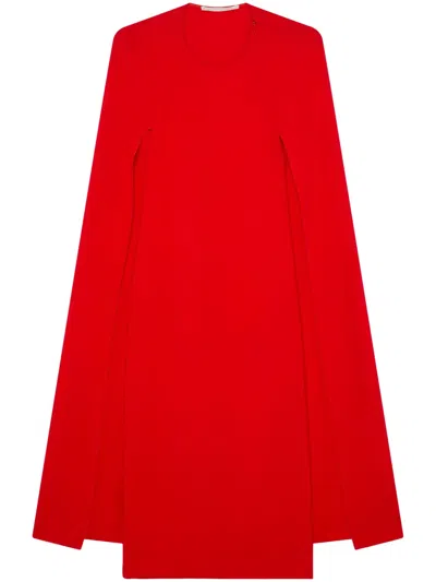 STELLA MCCARTNEY ROUND-NECK CAPE DRESS