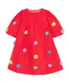 Stella Mccartney Floral Tulle-inserts Dress In Red