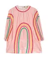 Stella Mccartney Round Neck Long-sleeved Dress In Pink