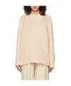 Stella Mccartney Round Neck Long-sleeved Sweater In Nude