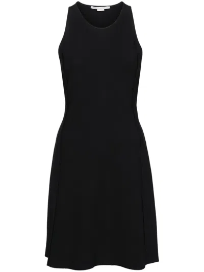 Stella Mccartney Compact Knit Cocktail Dress In Black