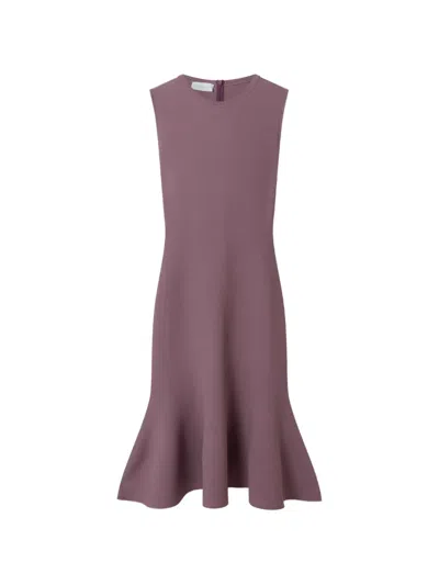 Stella Mccartney Round Neck Sleeveless Dress In Brown