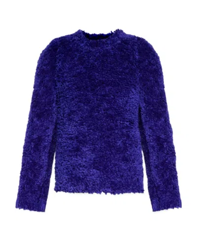 Stella Mccartney Round Neck Sweater In Blue