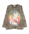Stella Mccartney Round Neck T-shirt In Green