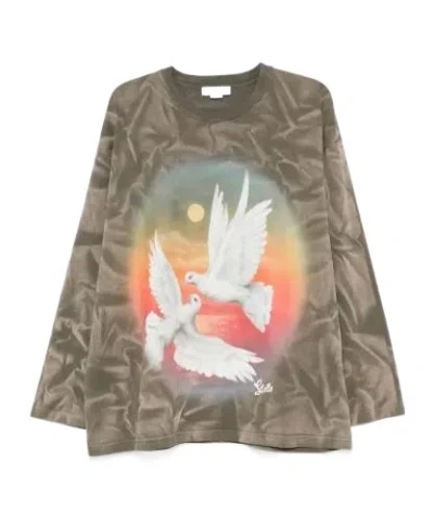 Stella Mccartney Round Neck T-shirt In Green