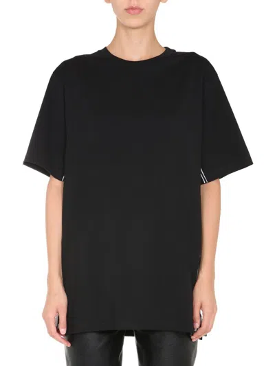 Stella Mccartney Round Neck T-shirt Unisex In Black