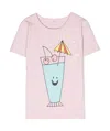 Stella Mccartney Graphic-print Cotton T-shirt In Pink