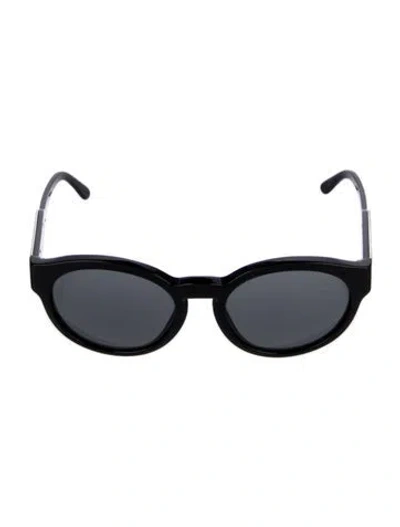 Pre-owned Stella Mccartney Round Tinted Sunglasses In Black