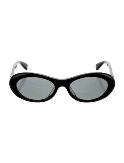 Pre-owned Stella Mccartney Round Tinted Sunglasses In Black