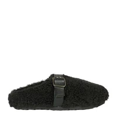 Stella Mccartney Round Toe Mules In Black
