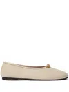 Stella Mccartney Rounded Toe Flats With Subtle Chain Detail