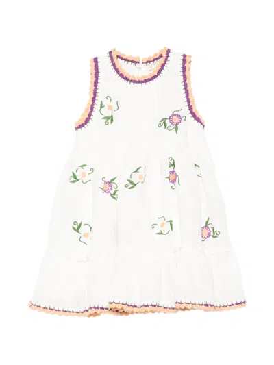 Stella Mccartney Kids' Round-neck Dress In White