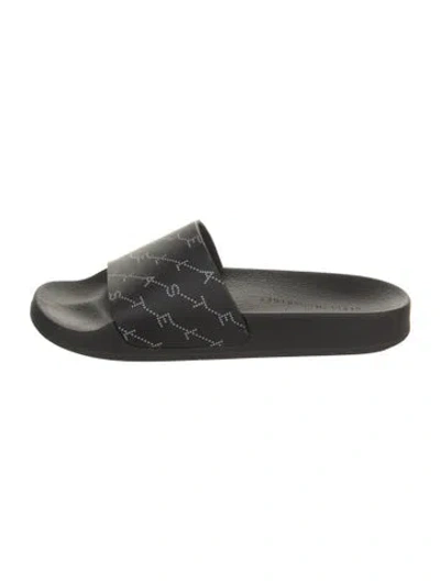 Pre-owned Stella Mccartney Rubber Slides In Black