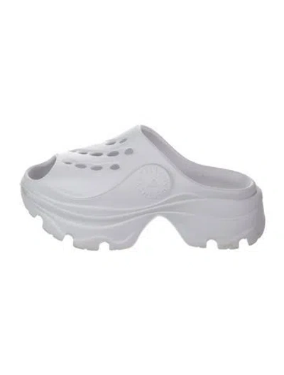 Pre-owned Stella Mccartney Rubber Slides In White