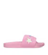 Stella Mccartney Faux Leather Slides In Pink