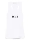 Stella Mccartney Rubberised Slogan-print Tank Top