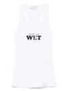 Stella Mccartney Rubberised Slogan-print Tank Top
