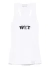 Stella Mccartney Rubberised Slogan-print Tank Top