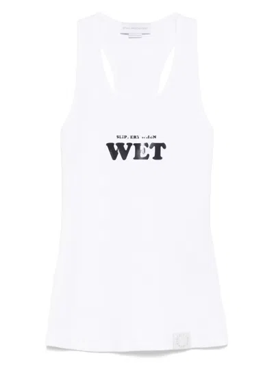 STELLA MCCARTNEY RUBBERIZED PRINT TANK TOP