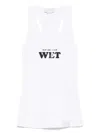 Stella Mccartney Slippery When Wet Flocked Rib Tank