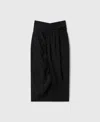 Stella Mccartney Ruched Wrapped Midi Skirt In Buttercream