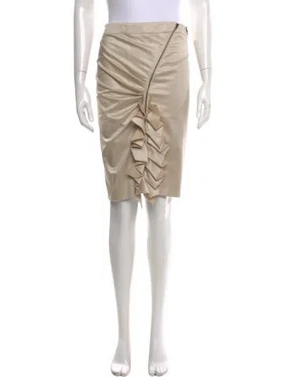 Pre-owned Stella Mccartney Ruffle Embellishment Knee-length Skirt In Neutral