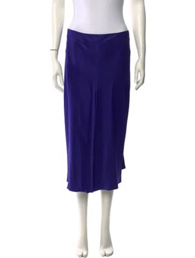Pre-owned Stella Mccartney Ruffle Embellishment Knee-length Skirt In Purple