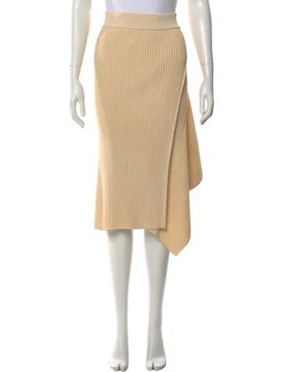 Pre-owned Stella Mccartney Ruffle Embellishment Midi Length Skirt In Neutral