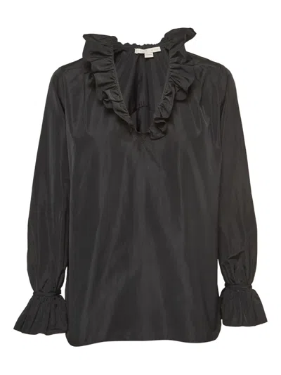 Pre-owned Stella Mccartney Ruffled Blouse In Black