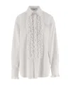 Stella Mccartney Stella Mc Cartney Cotton Shirt With Ruffles In White