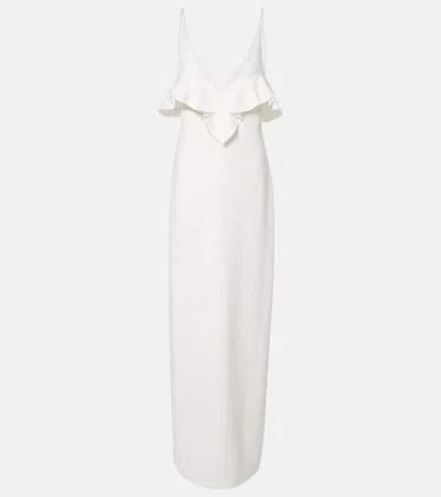 Stella Mccartney Ruffled Gown In White